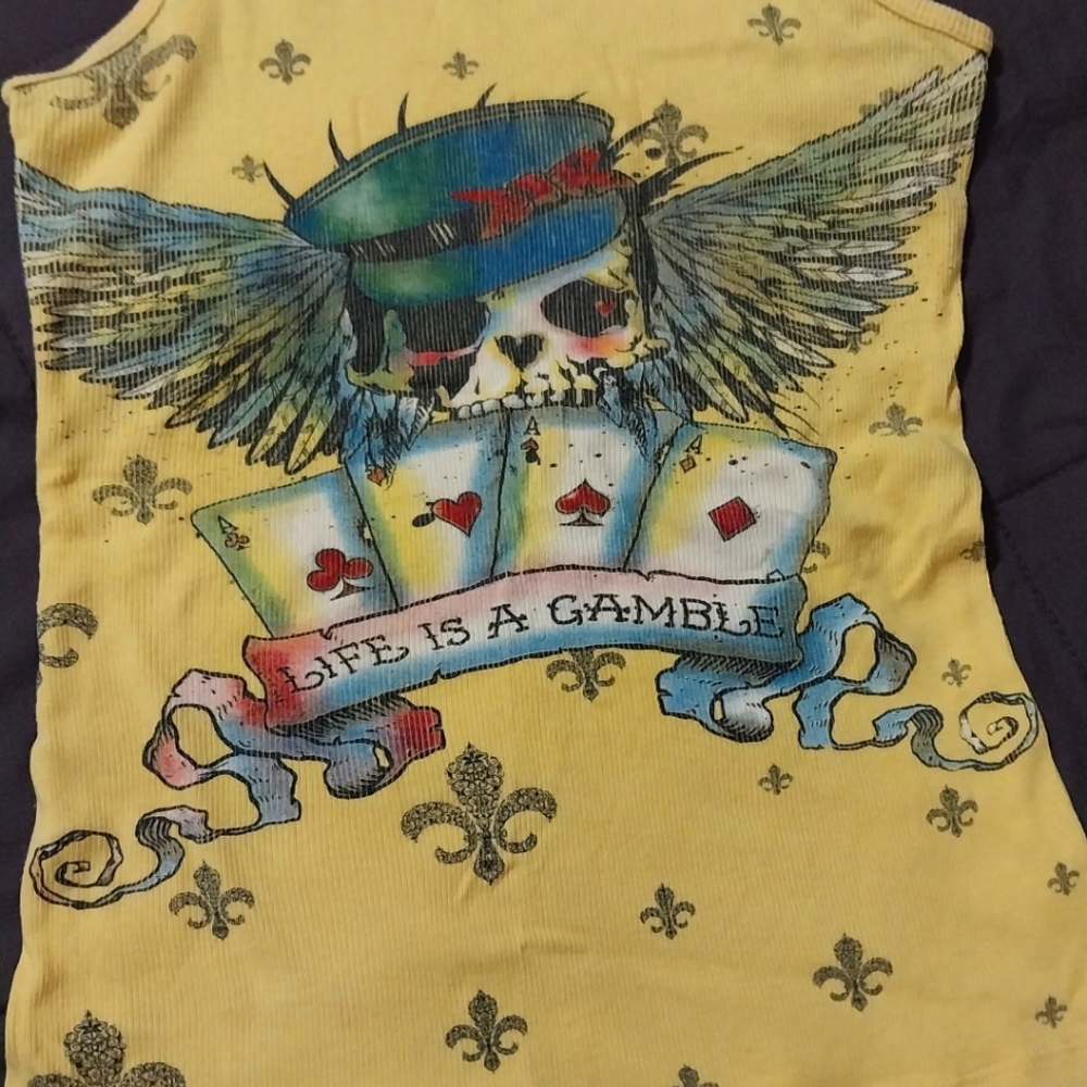 Skull tank top Small